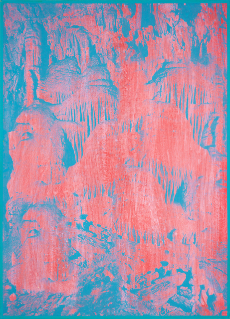 Gwenaël Rattke, ‘Caves of Lebanon’, 2012, Painting, Acrylic and silkscreen with hand working on museum board, Romer Young Gallery