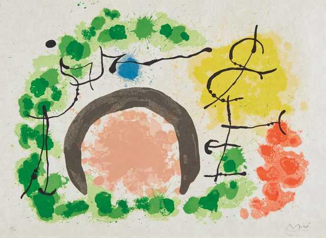 Joan Miró, ‘Le lézard aux plumes d'or: one plate’, 1969, Phillips