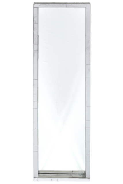 Paul Evans Studio, ‘Mid-Century Modern Chrome-Plated Steel and Glass Cityscape Mirror’, circa 1975, Design/Decorative Art, Chrome-Plated Steel and Glass, Doyle
