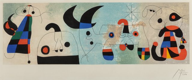 Joan Miró, ‘Sur quatre murs’, 1951, Heritage Auctions
