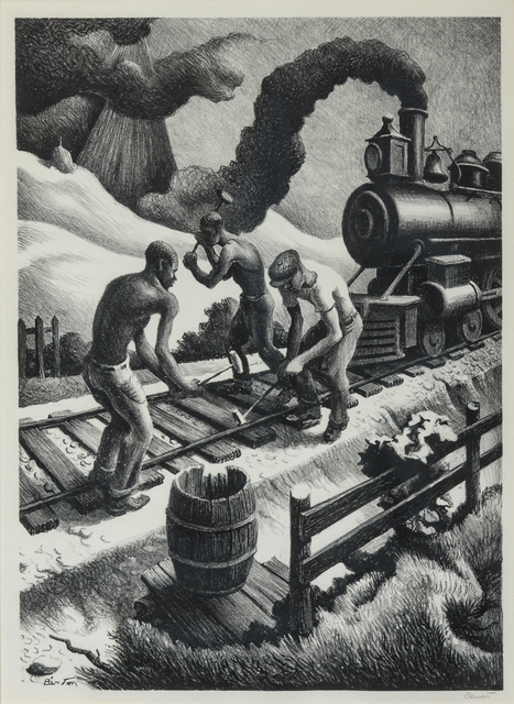 Thomas Hart Benton, ‘Ten Pound Hammer’, 1967, Print, Lithograph, Hindman
