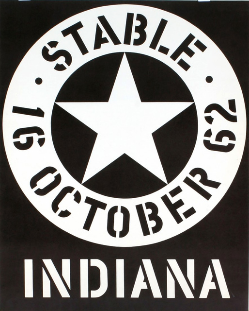 Robert Indiana, ‘Stable Gallery October 1962 (Hand Signed & Inscribed)’, 1962, Print, Silkscreen Poster (Hand Signed & Dedicated), Alpha 137 Gallery