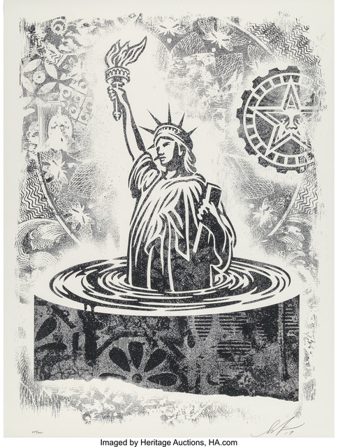 Shepard Fairey (OBEY), ‘Damaged Stencil Series, set of eight works’, 2017, Heritage Auctions