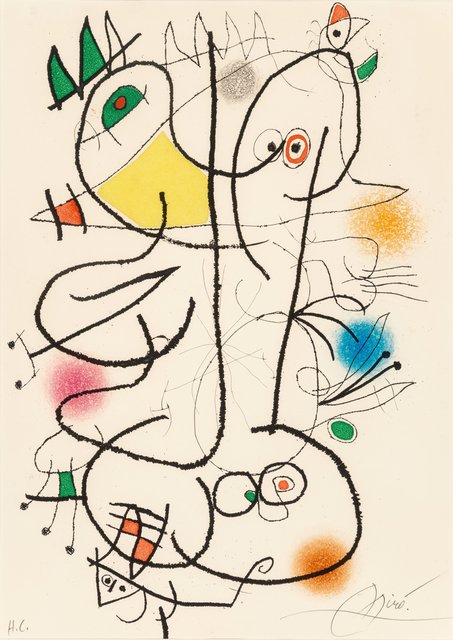 Joan Miró, ‘Le Miroir de l'Homme par les Bêtes’, 1972, Heritage Auctions