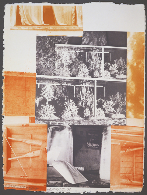 Robert Rauschenberg, ‘Rookery Mounds - Masthead’, 1979, Print, 3 color lithograph, Gemini G.E.L.