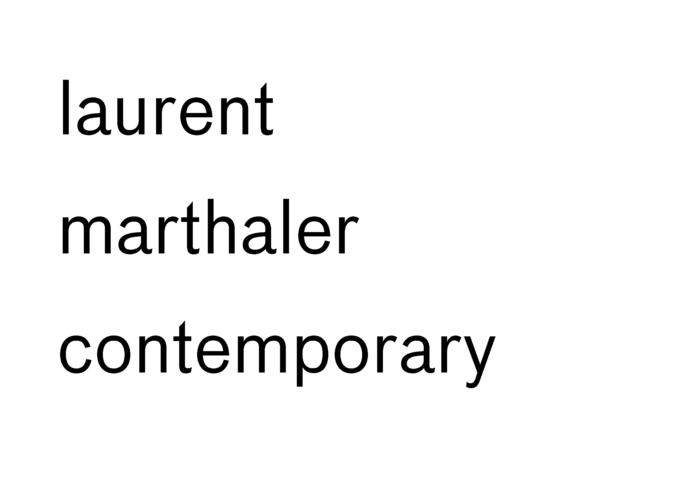 Laurent Marthaler Contemporary logo