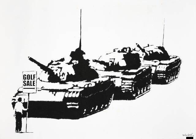 Banksy, ‘Golf Sale (Signed)’, 2003, Print, Screen print on paper, ArtLife Gallery