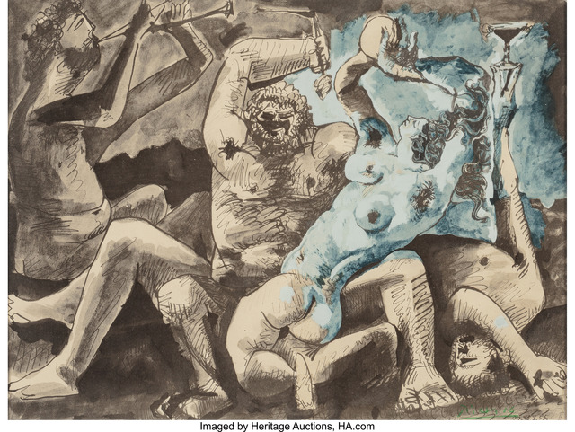 Pablo Picasso, ‘Bacchanale II’, 1955, Heritage Auctions