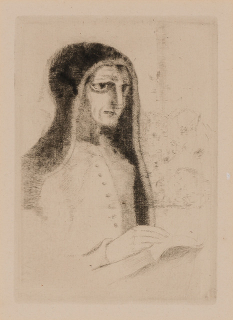 Odilon Redon, ‘LE LIVRE OU SAINTE THÉRÈSE (MELLERIO 24)’, 1892, Print, Etching and drypoint, Doyle