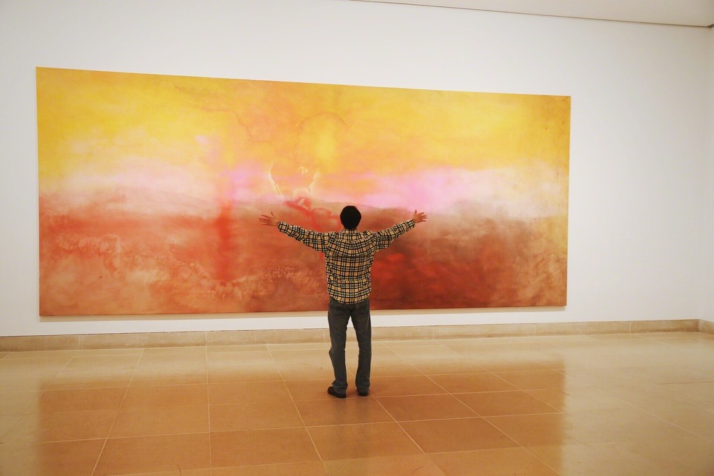 Installation view of "Frank Bowling: Map Paintings." Courtesy of Dallas Museum of Art, Dallas (2015) Installation view of "Frank Bowling: Map Paintings." Courtesy of Dallas Museum of Art, Dallas (2015)