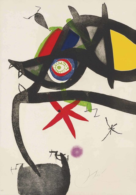 Joan Miró, ‘Plate 4, from: Quatre colors aparien el món’, 1974, Christie's