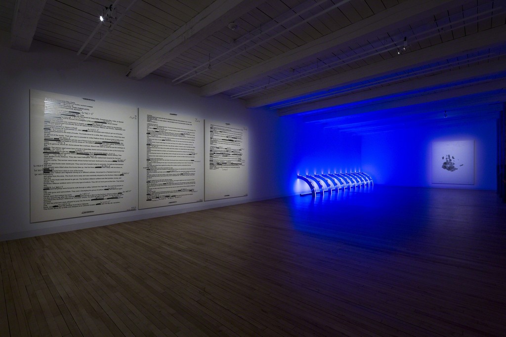Installation view of Jenny Holzer at MASS MoCA, North Adams, MA (on view beginning May 28, 2017)
All works © Jenny Holzer, member Artists Rights Society (ARS), NY Installation view of Jenny Holzer at MASS MoCA, North Adams, MA (on view beginning May 28, 2017)
All works © Jenny Holzer, member Artists Rights Society (ARS), NY
