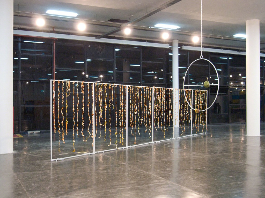 Diango Hernández
“Orange Curtain” & “Flavor Orbit”
Installation view at SP-Arte, São Paulo, Brazil, 2015 Diango Hernández
“Orange Curtain” & “Flavor Orbit”
Installation view at SP-Arte, São Paulo, Brazil, 2015