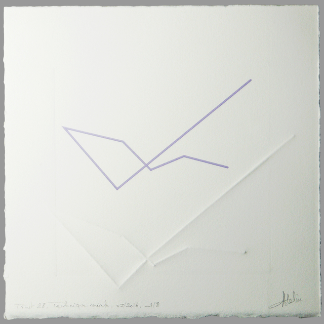CHANTAL ATELIN, ‘Trait 28’, 2016, Galerie Marie-Robin