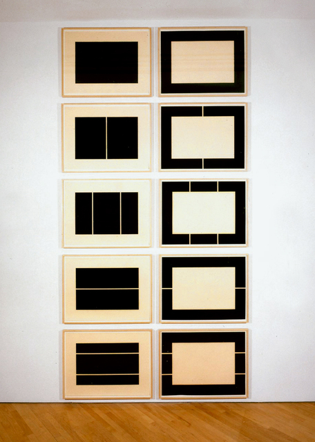 Donald Judd, ‘Untitled’, 1988, Print, Suite of ten woodcuts printed in ivory black on Okawara paper, with original colophon and grey case, Carolina Nitsch Contemporary Art
