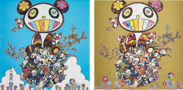 Takashi Murakami, ‘Family Happiness; and Panda Family’, 2014; and 2016, Phillips