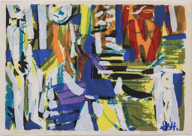 Grace Hartigan, ‘River Bathers (Special Edition #9)’, 1953, Print, Color Screenprint, Aaron Galleries