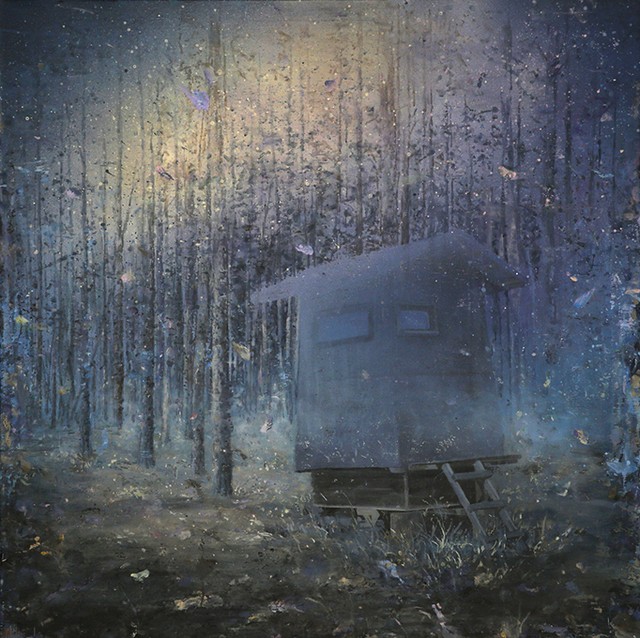 Harald Hermann, ‘Das Wunder der fliegenden Festung’, 2014, Painting, Acrylic on canvas, Anna Jill Lüpertz Gallery