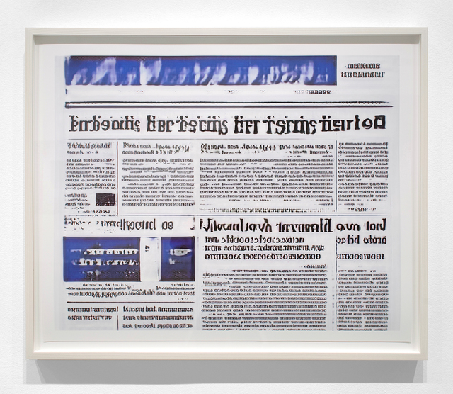 Jason Salavon, ‘Narrative Frame (Newspapers 4)’, 2019, Print, Archival pigment print, Inman Gallery