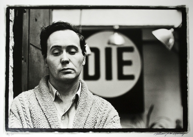 William John Kennedy, ‘Robert Indiana with his DIE in the background ’, 1963, William John Kennedy Collection