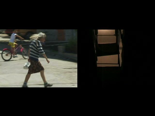 Fani Zguro, Street by Street, two channel, color, sound, 8 min, 2007, courtesy of the artist Fani Zguro, Street by Street, two channel, color, sound, 8 min, 2007, courtesy of the artist