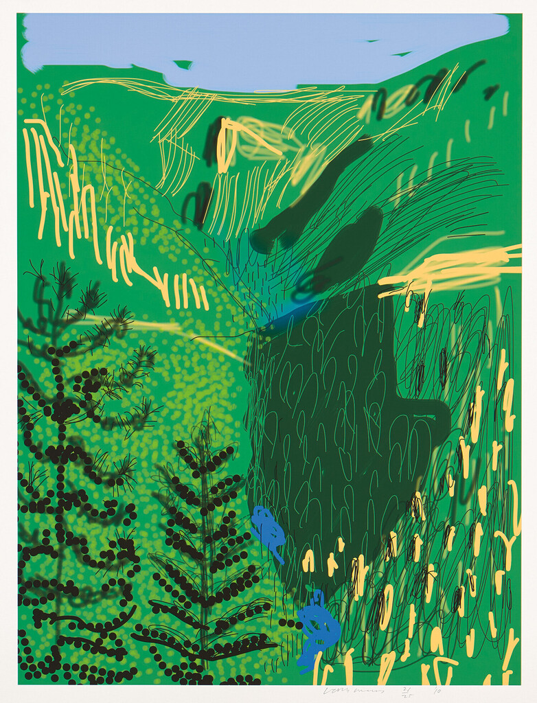 David Hockney - Untitled No. 21, from The Yosemite Suite