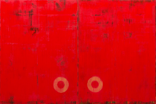 Robert Kelly, ‘Berber Wedding VII’, ca. 1998, Painting, Mixed media (diptych), Bentley Gallery