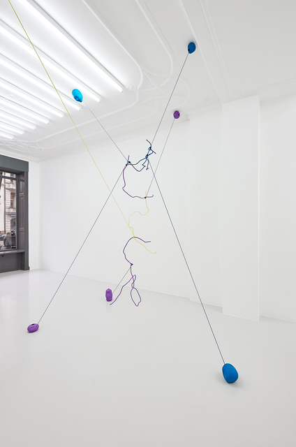 Jessica Buhlmann, ‘When Can I Fly?’, 2021, Installation, Steel, rope, ceramics, galerie burster