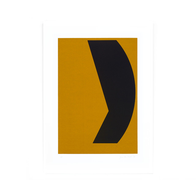 Johan Van Oeckel, ‘Untitled (Dark grey on ochre)’, 2018, Alfa Gallery