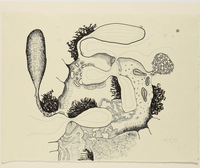 Carroll Dunham, ‘Untitled (12.4.90)’, 1990, Drawing, Collage or other Work on Paper, Ink and graphite on paper, James Barron Art