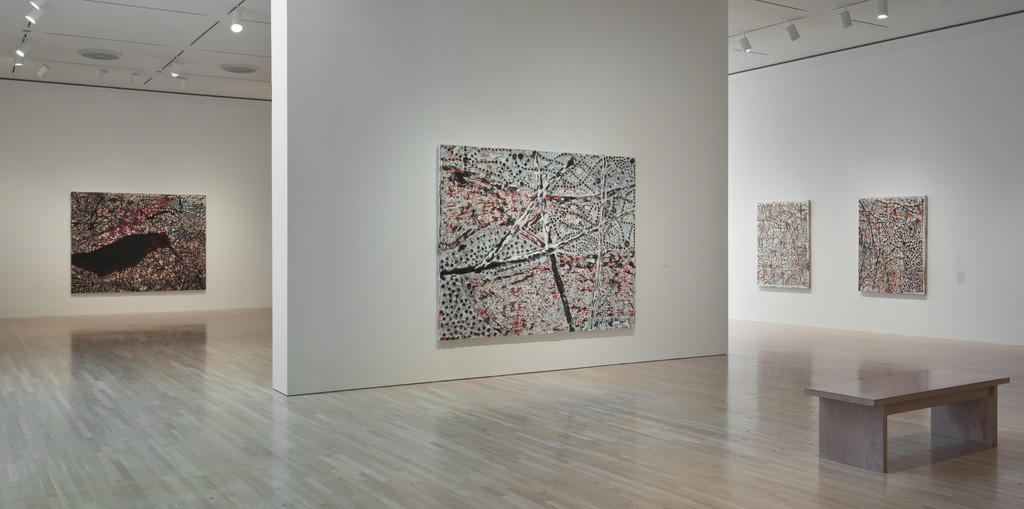 Installation view of Mark Bradford: Scorched Earth, Hammer Museum, Los Angeles, June 20–September 27, 2015. Photo by Brian Forrest Installation view of Mark Bradford: Scorched Earth, Hammer Museum, Los Angeles, June 20–September 27, 2015. Photo by Brian Forrest