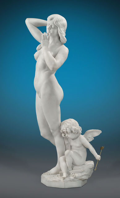 Antonio Frilli, ‘Venus and Cupid’, Late 19th century, Sculpture, Marble, M.S. Rau