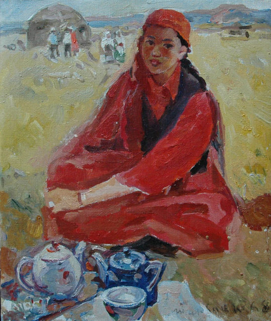 Karl Tanpeter, ‘Tea’, 1961, Painting, Oil on canvas, Galerie Lilja Zakirova