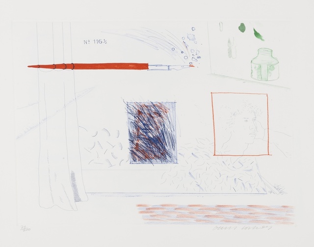 David Hockney, ‘Etching is the subject (S.A.C 191)’, 1976-77, Forum Auctions