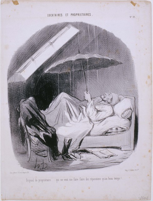 Honoré Daumier, ‘Locataires et Propriétaires: Brigand de Propriétaire...’, 1847, Phillips Collection