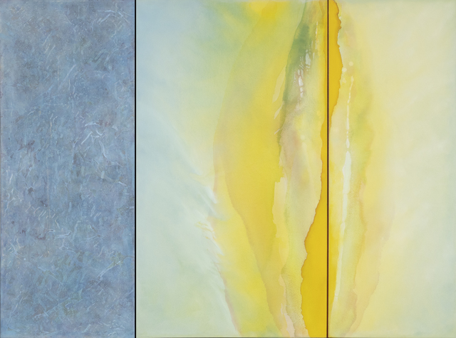 Jaime Romano, ‘La soledad del samuraí 2 ’, 2006-2020, Painting, Triptych in acrylic on canvas, Biaggi & Faure Fine Art