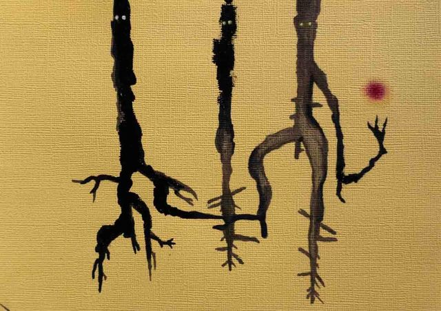 Tiz Creel, ‘If trees could make energy balls’, 2018, Painting, Mixed media on paper, SEAGER