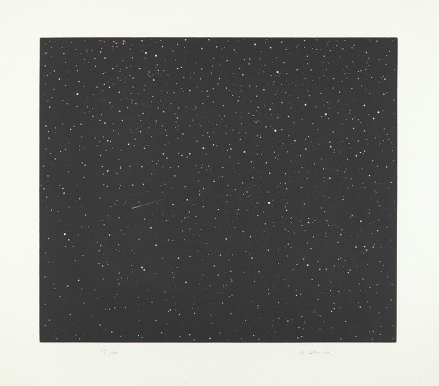 Vija Celmins, ‘Comet, from Skowhegan Suite 1992’, 1992, Print, Linocut, on Fabriano Tiepolo paper, with full margins., Phillips