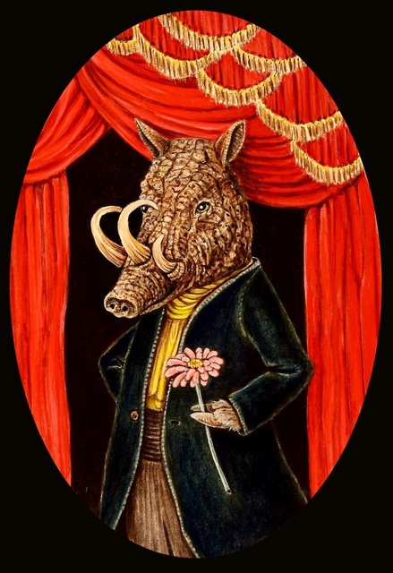 Kathleen Powers, ‘Babirusa with Daisy’, 2017, The Secret Gallery