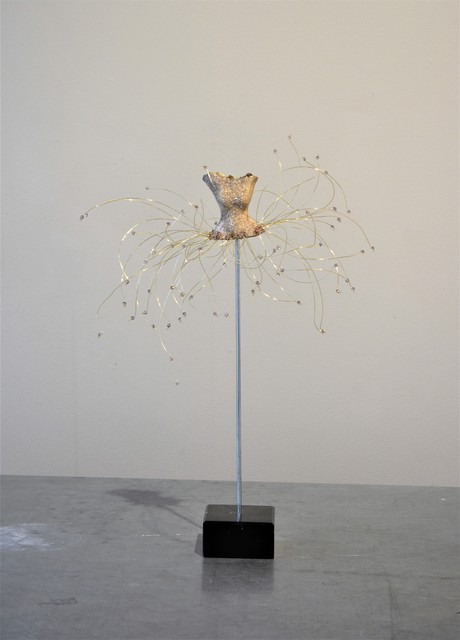 Estella Fransbergen, ‘High Fired Torso 24K Overlay White Gold Torso, Pink Swarovski Crystals’, 2019, Shain Gallery