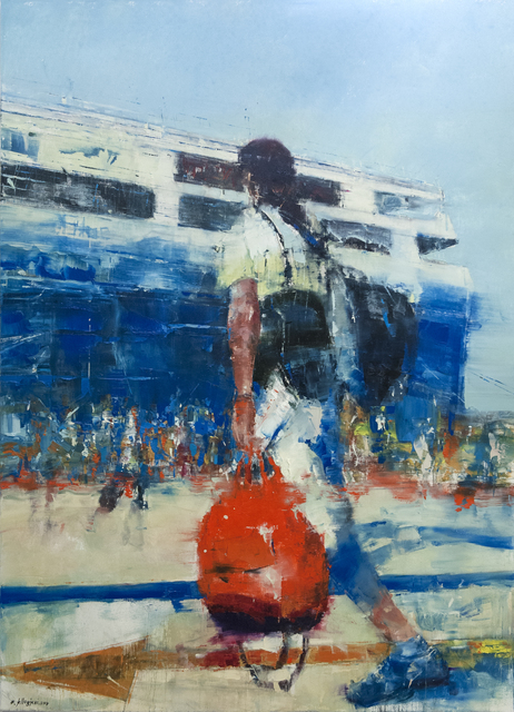 kllogjeri Fotis, ‘The Summer Traveler’, 2019, Painting, Oil on canvas, nord.