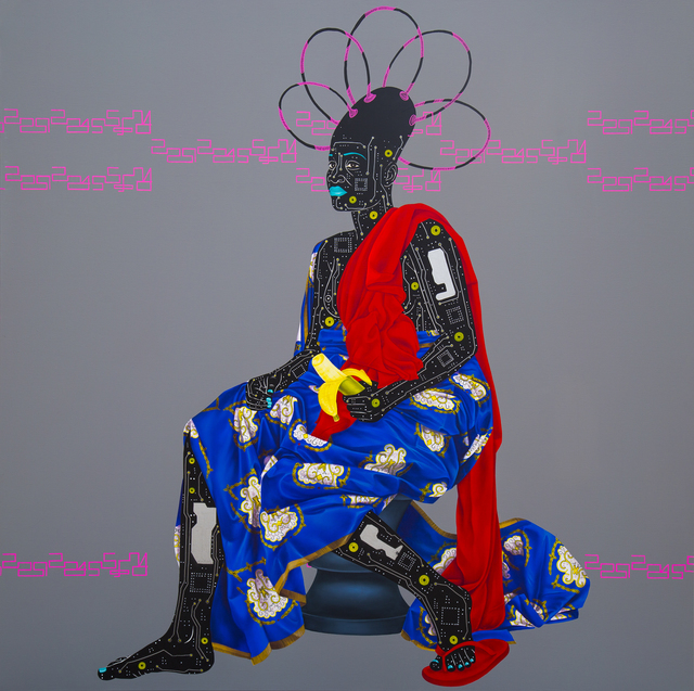 Eddy Kamuanga Ilunga, ‘Sans Titre’, 2016, Painting, Oil and acrylic on canvas, October Gallery