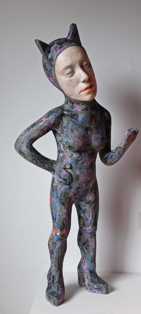 Iván Prieto, ‘Catwoman’, 2015, Sculpture, Resin, fiber and acrylics, N2 Galería