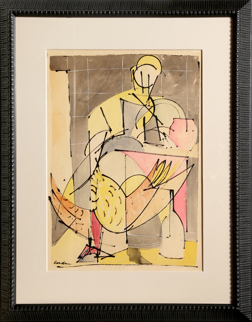 Romare Bearden, ‘Figure with Bird’, ca. 1946, RoGallery