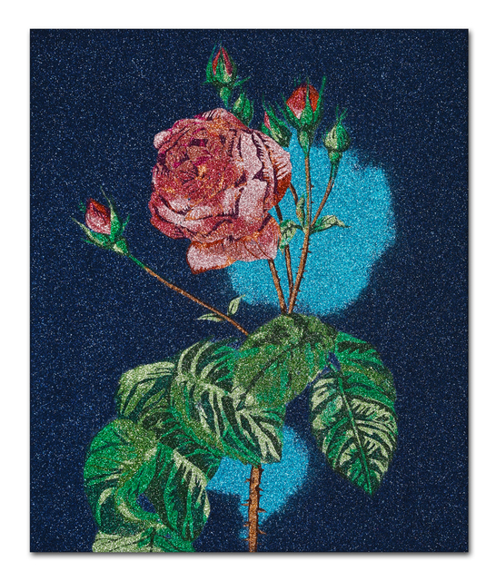 Reuben Paterson, ‘Somewhere a Cave is Lit by a Torch’, 2019, Painting, Glitter on canvas, Gow Langsford Gallery