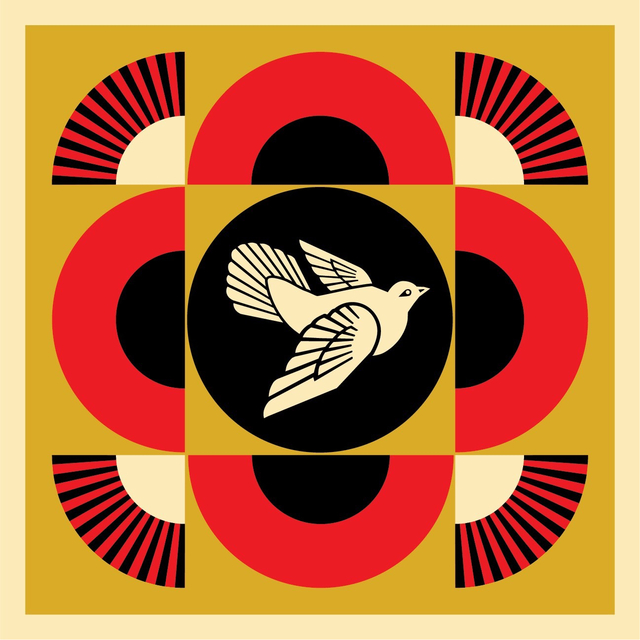 Shepard Fairey, ‘Dove Geometric (Gold)’, 2018, McCaig-Welles