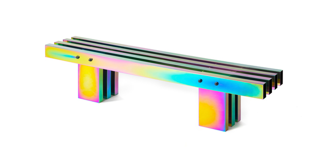Studio BUZAO, ‘Bench (Large)’, 2018, Design/Decorative Art, Electroplated Stainless Steel, Plastic, Gallery ALL