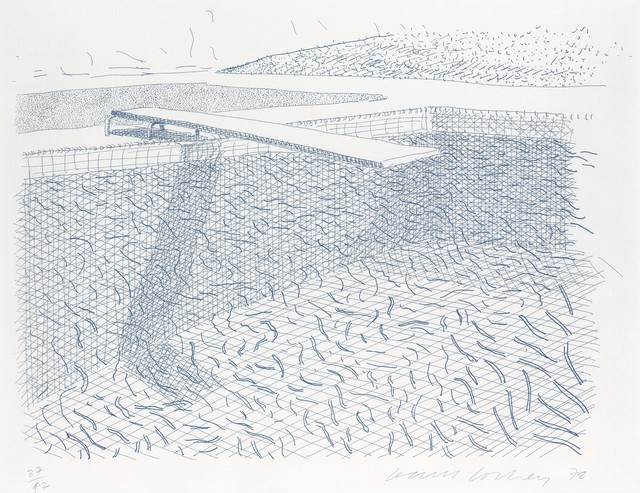 David Hockney, ‘Lithographic Water made of lines’, 1980, Christie's