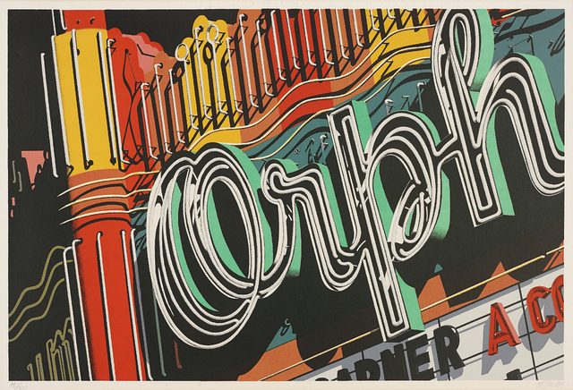 Robert Cottingham, ‘Orph, from Documenta portfolio’, 1972, Print, Lithograph in colours, on Arches paper, with full margins, Phillips