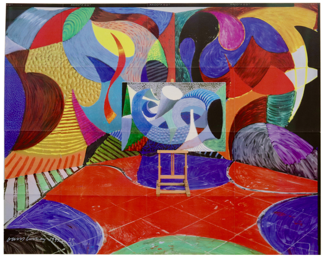 David Hockney, ‘Painted Environment #3’, 1993, Print, Laser print in colors on 16 sheets of wove paper, Aaron Galleries